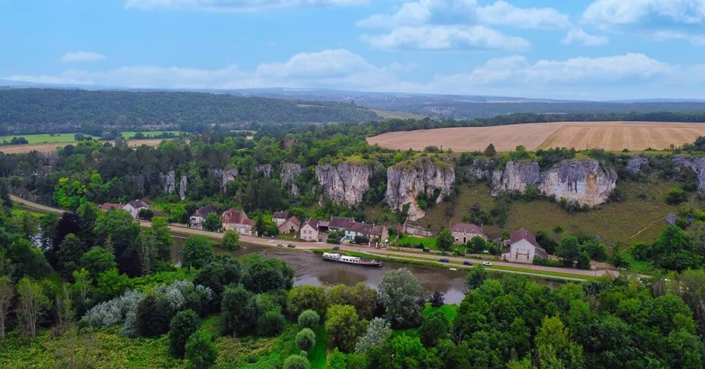Northern Burgundy from the air