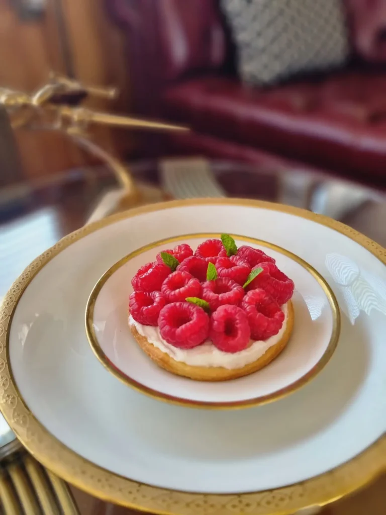 A plated course from the Elegance galley
