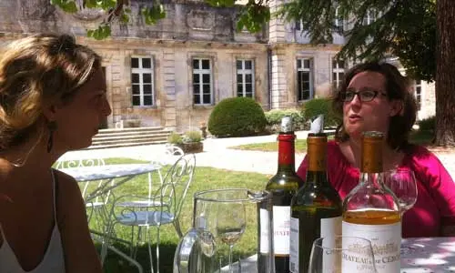 A wine tasting in south-west France