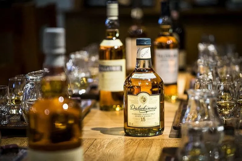 The Dalwhinnie Distillery in the Scottish Highlands