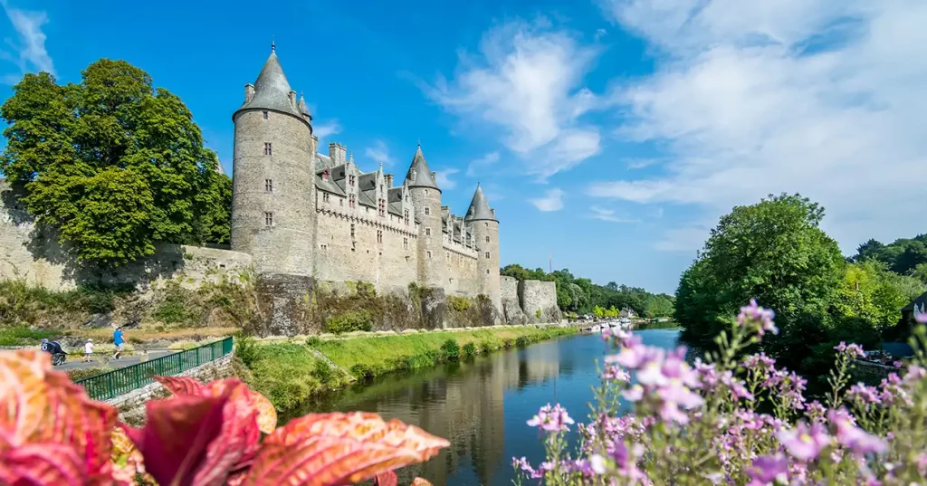 The town of Josselin, Brittany