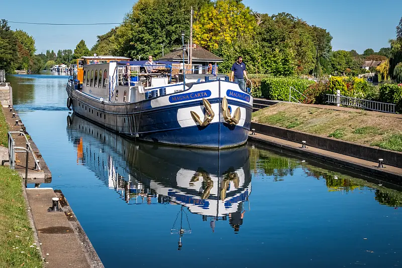 Magna Carta moored on the Thames