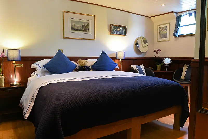 A twin or double suite aboard Magna Carta