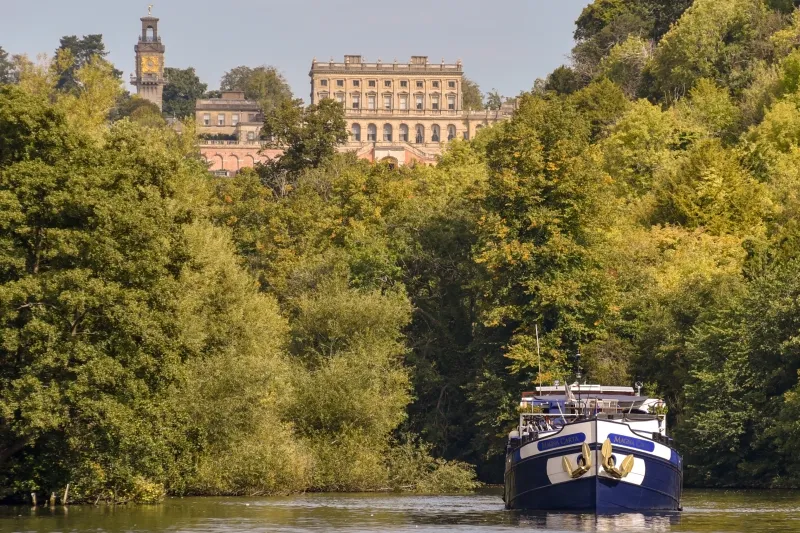 The hotel barge Magna Carta on the River Thames