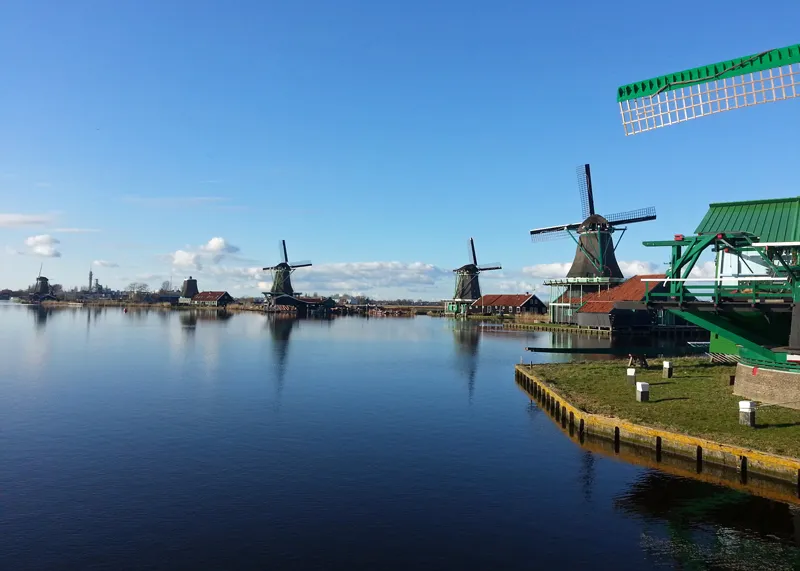 The working windmills of Zaanse Schans