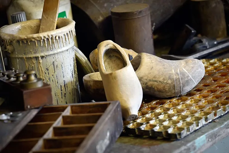 A clog making workshop at Zaanse Schans