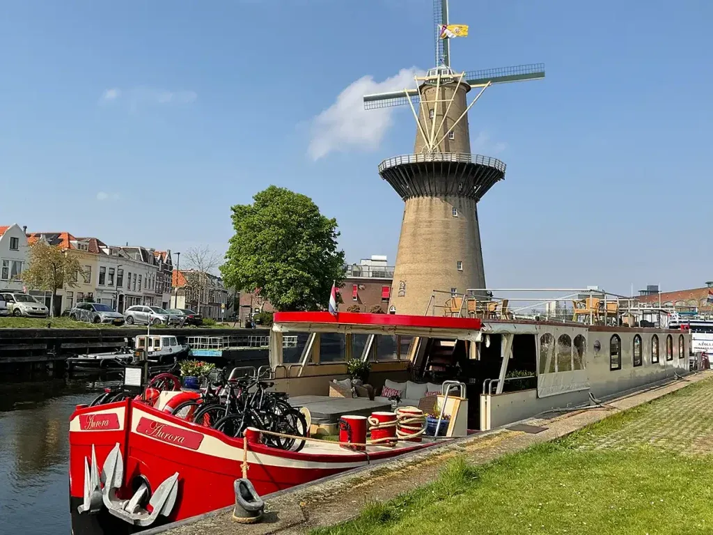 The Aurora berthed for the evening