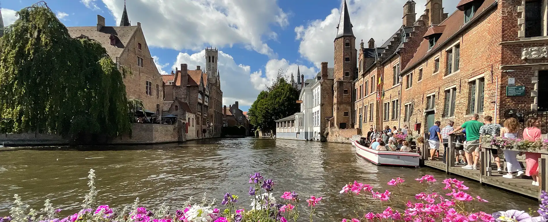 Canalside houses in Brugge, Belgium