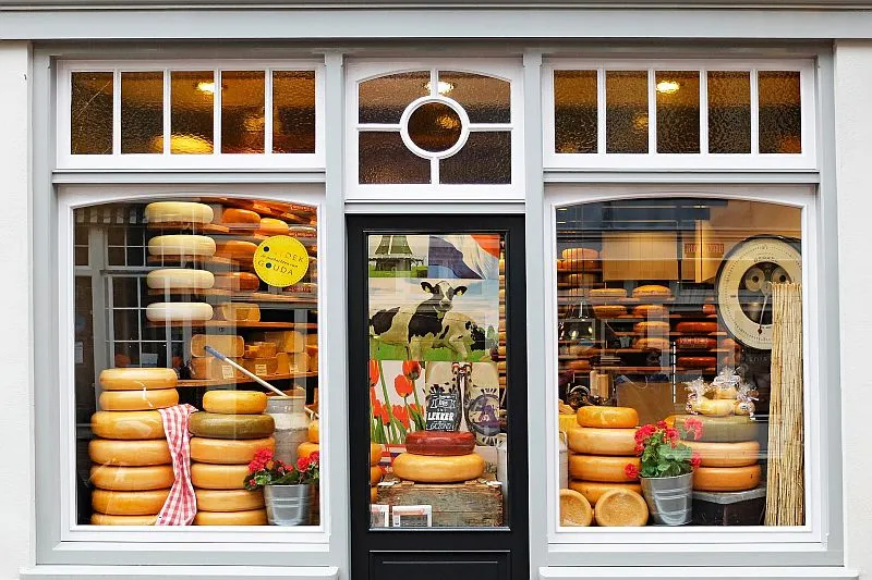 A cheese shop in Gouda