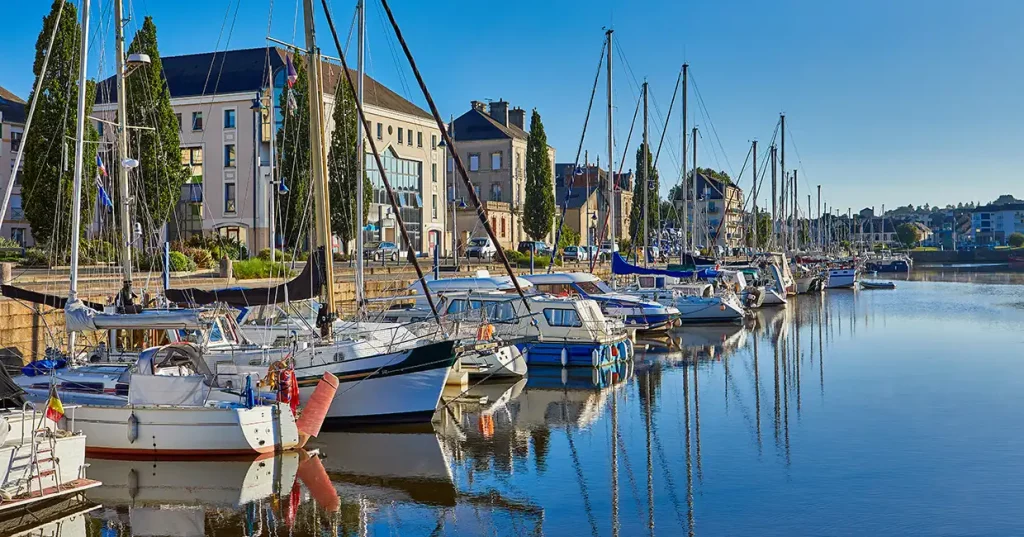 The riverside town of Redon, Brittany
